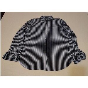 LRL Lauren Jeans Co Ralph Lauren Striped Button Down Shirt‎ Large Cotton MM